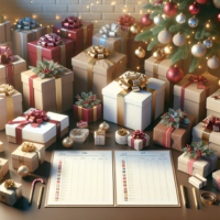 Christmas gift list template free