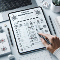 Printable holiday organizer PDF