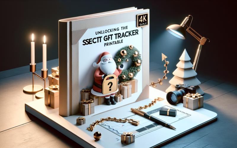 Secret Santa gift tracker printable