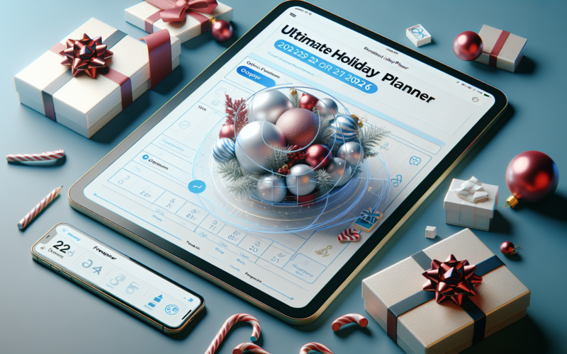 2026 holiday planner with gift tracker