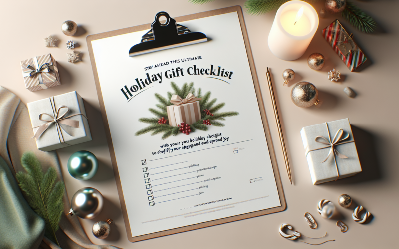 Holiday gift checklist printable
