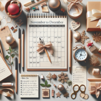 November to December holiday calendar