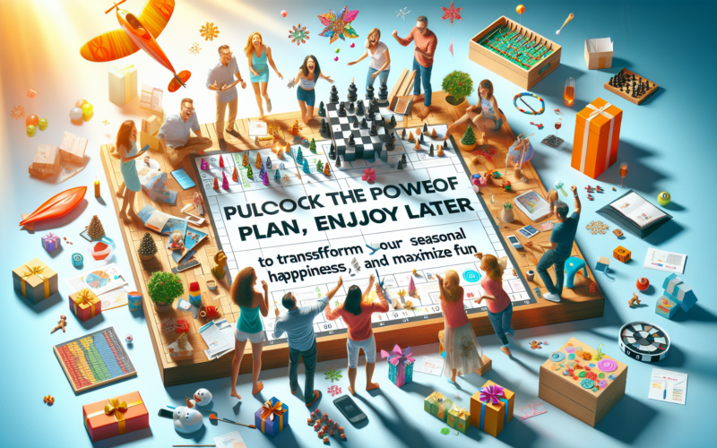 Plan now, enjoy later holiday strategy