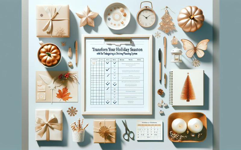 Printable Thanksgiving to Christmas planning system