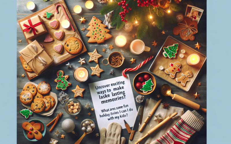 What are some fun holiday activities I can do with my kids?