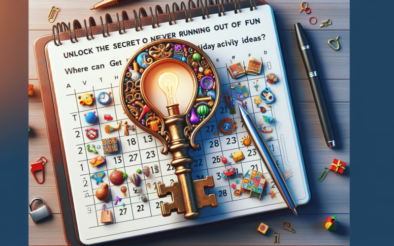 Where can I get daily holiday activity ideas?