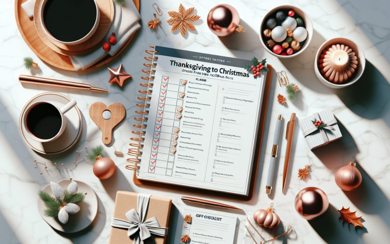 Free Thanksgiving to Christmas planner and gift checklist