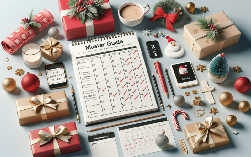 Organized holiday season plan